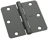 Stanleyハードウェアrd741fp 3 – 1 / 2 " x 3 – 1 / 2 "バルクAssembled 1 / 4 "半径住宅用ヒンジFlush in Primeコートグレー