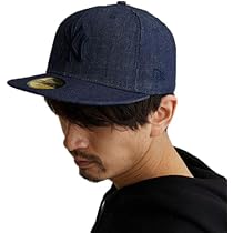 【ニューエラ×ヤンキース】デニム NYロゴ キャップ 紺インディゴ ネイビー 59FIFTY ニューヨーク・ヤンキース インディゴデニム × ネイビー