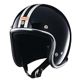 TT&CO. バイク ヘルメット ジェットヘルメット スーパーマグナム 2ラインズ アイボリー&クロームトリム [日本人仕様に作ったスリムシェイプ] FREE: 57-58cm PSC/SG/DOT規格 ハーレー アメリカン 脱着式専用内装