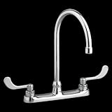 American Standard 6409170.002 Monterrey Top Mount Gooseneck Kitchen Faucet, 8-Inch [並行輸入品]