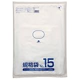クラフトマン:規格袋　15号　ヨコ300×タテ450×厚み0．03mm　HKT－087　1パック（100枚） 6167035