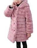 Bevalsa子供服 女の子 長袖 無地 フードつきコート キッズ ジャケット キッズコート 秋冬ジャージ アウター モコモコ 子供コート