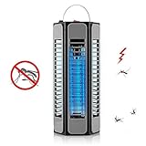 【新バージョン】電撃殺虫器 電撃殺虫ランプ ブルーライト誘引式殺虫器 虫除け 電気 ショック 殺虫装置 蚊対策 屋内専用 吊り下げ式 有効面積約6坪（20平米） 薬剤不使用 赤ちゃんやペットにも安心、