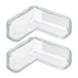 uxcell コーナークッション コーナーガード コーナーパッド コーナーカバー 家具の角 ベビーガード 透明ブルーカラー ご年配 ケガ防止 保護 安全のため 柔軟なエッジ 2個セット