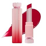 ETUDE [エチュード公式] カラーラスティンググロウスティック 3.2g リップスティック 色持ち 口紅 ツヤ仕上げ 高保湿 ぷっくり 光沢感 ボリューム ヴィーガン認証 (やきもちレッド, 単品)