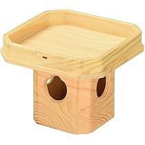 AN6 朱漆塗 三宝 木製 三揃い 敷板付 祝事 季節用具 お供え置 木製三宝台 6号 化粧箱入 （ 三宝 三方 6寸 さんぽう 鏡餅台