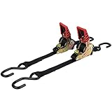 SK11 自動巻取式 ラチェットベルト荷締機 全長1.8m ショートタイプ 2本組 RTA-25SS