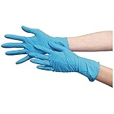 TRUSCO(トラスコ) ニトリル製使い捨て極薄手袋 粉無し 200枚入 M ブルー TGL-441-M