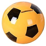 Soccer Coin Bank節約、スポーツDecor for Kids ~イエロー