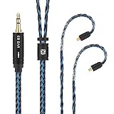 Yinyoo イヤホン リケーブル mmcx 3.5mm 2メートル KBEAR ST16 Plus 5N単結晶銅銀メッキ 16芯 イヤフォン ケーブル 2M長さ 音質改善 イヤモニ アップグレードケーブル hi-fiオーディオ ヘッドフォン 交換用リケーブル （黒と青・mmcx3.5mm・2メートル）