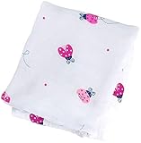 lulujo Muslin Cotton Swaddling Blanket - Grey Polkadots by lulujo [並行輸入品]