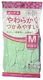 ダンロップ 天然ゴム手袋 グッドネ中厚手 M グリーン