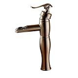 Rozinsanitary Waterfallシンク蛇口シングルレバー1つ穴盆地ミキサータップ