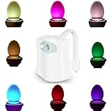 Soondar 防水LEDモーションセンサーアクティベ―ト ナイトライト トイレボウル ナイトライト バッテリー式