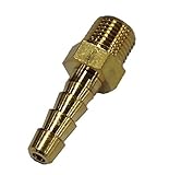 真鍮製 ホースニップル 【ネジ規格】R1/8【ホース差込口外径】6.5mm