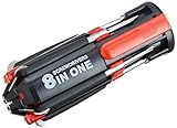 8 IN ONE 多機能ドライバー 6灯LEDトーチライト付き D-81113