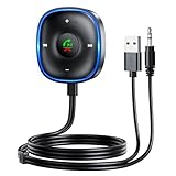 【2026新登場&aux bluetooth レシーバー】ブルートゥース レシーバー[デュアル接続＆プラグアンドプレイ]Bluetooth受信機 マイクノイズキャンセリングBluetooth5.3 Auxレシー カーステレオバーホームステレオ音楽ストリーミングハンズフリー通話『TELEC認証取得済み』