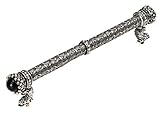 Carpe Diem Hardware 6524-9C-Ox Crowning Glory Queen Penelope O.C. Pull with Swarovski Crystals and S