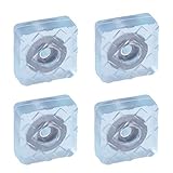 uxcell ゴム足 フロアプロテクター 挿入物金属 アンチスクラッチ 家具 床 保護装置 22×22mm 4個入り