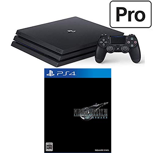 【この商品はご好評につき完売しました】PlayStation 4 Pro + ファイナルファンタジーVII リメイク セット (ジェット・ブラック) (CUH-7200BB01)【特典】オリジナルカスタムテーマ(配信)