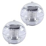 Ladyclare LEDライト ソーラーライト ガーデンライト 水上ライト 防水 7色自動変換 2個セット 【正規品】