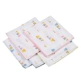 イサム商会 ダブルガーゼハンカチ アニマルチューリップ 5枚入