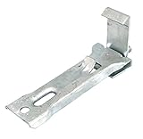 雪止金具　Vストッパー　角ハゼ3型用L40　ドブメッキ（50個セット）