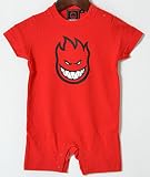 SPITFIRE X FLAKE BABY ROMPERS (70,80,90) スピットファイヤー ｘ　フレーク　ロンパース　レッド ベビー KIDS キッズ 子供服 LOGO ロゴ 半袖　スケータ