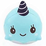 青色　鯨　スクイーズ おもちゃ ストレス解消　集中力を高め　減圧　知育おもちゃ 子供/大人用 　おもちゃ　 プレゼント (鯨, 青色)