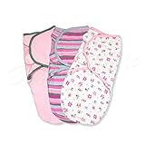 Summer サマー SwaddleMe スワドルミー 3枚セット ＳＭサイズ　おくるみ 71175 Girl Girly Bug [並行輸入品]