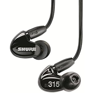 【旧モデル】SHURE イヤホン SEシリーズ SE315 カナル型 ブラック SE315-K-J 【国内正規品】