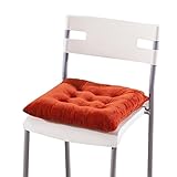 Luxury暖かいシートクッション、ikevan新しいソフトホームオフィス装飾スクエア臀部シートクッション椅子クッションパッドクリスタルベルベット枕カーシート15.7 " X 15.7 " 40*40