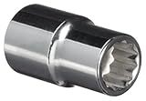 Martin ST1216 Alloy Steel 1/2 Type I Opening 1/2 Square Drive Socket 12 Points Standard 1-15/32 Leng