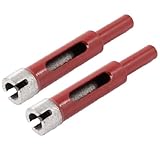 uxcell 大理石用 電動工具用穴あけコアビット　砥石ホールソー　穴あけ　2個　コートヒントコンクリートマーブルガラス