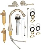 TOTO TL220DD1H#BN Vivian Alta Widespread Lavatory Faucet with Lever Handles, Brushed Nickel [並行輸入品]