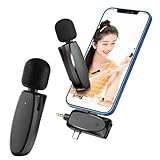 Kopfkino 3in1 ワイヤレスマイク 2人同時接続 超軽量 ピンマイク iPhone Android PC 対応 外付けマイク（インタビュー 生放送 撮影配信モデル）