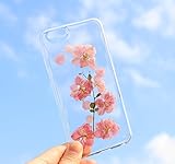 SuperIG 押し花 flower フラワー　桜　sakura　iPhone6S ケース iPhone6 ケース iPhone6S 4.7インチ ドライ携帯ケース クリア TPU 超薄型 軽量 耐久性が高い 電波影響無し 取り出し易い TPU カバー アイフォン6/6s対応