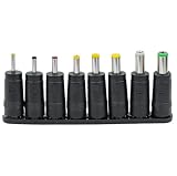 KIMOC ACアダプター12V 電源アダプター12v 汎用 センタープラス スイッチング式 出力プラグ外径5.5mm(内径2.1mm) 電気安全法PSE適合品 12Vアダプターシリーズ (変換プラグ8セット)