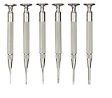 Starrett S555Z6 Stainless Steel Screwdriver Set, 6Piece, 0.040', 0.025', 0.055', 0.070', 0.080', .10