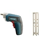 『電動ドライバー 充電式 RD110-G グリーン』と『ラック ウッディラックスリム 幅20×奥行25.5×高さ118.5cm クリア WOR-120S』のセット