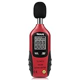 Tacklife Digital Sound Level Meter Decibel Measuring Noisemeter Tester 30 dBA-130dBA, Max/Min Hold, 