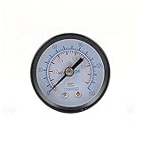 uxcell 圧力計 0-150MPa範囲 ラウンドダイヤル ブラック ゴールドトーン アラビア語の数字