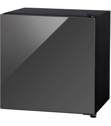 Amazon.co.jp: アイリスプラザ 冷蔵庫 42L 小型 ミラー調 ブラック PRC