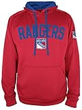 NHL New York Rangers NHLフード付きプルオーバー、Large、アスレチックレッド