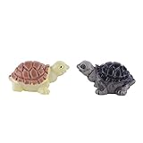PUERI ドールハウス ミニチュア ウミガメ マイクロ 風景 装飾品 アクセサリー 庭の装飾 インテリア 2個入り 亀