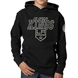 NHL Los Angeles Kings Playballパーカージャケット、ジェットブラック M ブラック