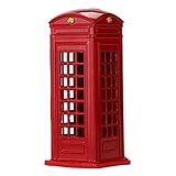 ブランドレッドメタルMoney Box Piggy Money Coin Bank電話ブースKidsコイン保存ポットボックスギフトBest Price