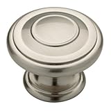 Individuals Mushroom Knob [Set of 10] Finish: Satin Nickel, Size: 3.5cm H x 3.5cm W x 2.6cm D