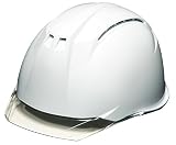 DICプラスチック ヘルメット 通気孔・透明ひさし・スチロールライナー付 AA11-CW-HA3E2-K11-WH-CL