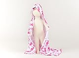 Luv Bug Company UPF 50+ Sun Protection Blanket Pink Seahorses [並行輸入品]